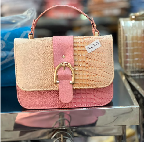 Women's Elegant Mini Handbag with Woven Panel Design and Top Handle