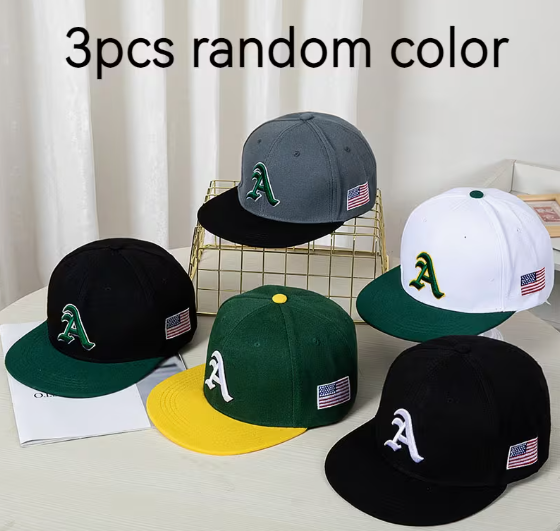 Hip-hop flat-brim baseball cap