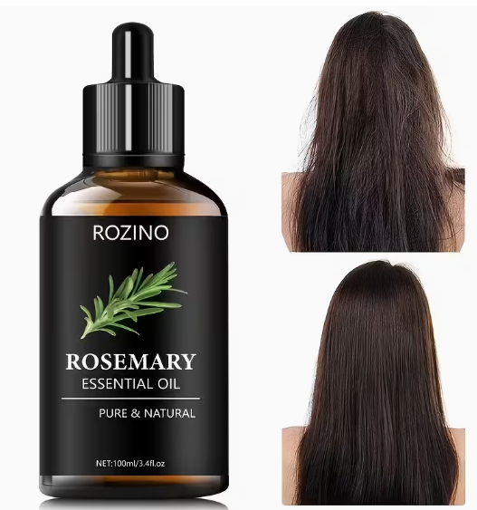 100 ml black bottle of pure natural rosemary essential oil