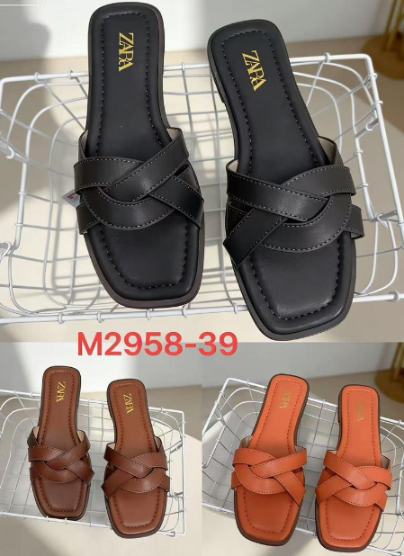 Women's Fashion Slide Sandals with Elegant Crisscross Strap