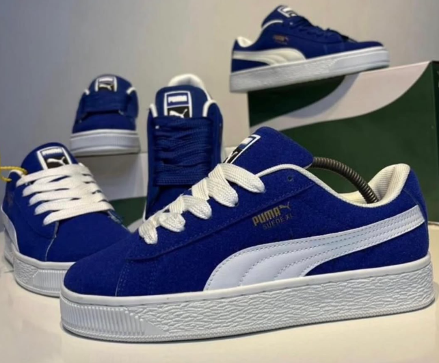 Puma Suede XL Sneakers – Black/White & Blue/White