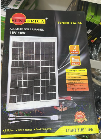 ALUMINUM SOLAR PANEL 18V 10W